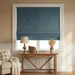 Custom 100% Blackout Roman Curtains
