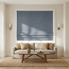 Custom 100% Blackout Textured Roman Shades