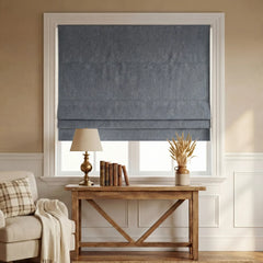 Custom 100% Blackout Roman Curtains