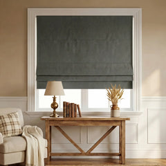 Custom 100% Blackout Roman Curtains