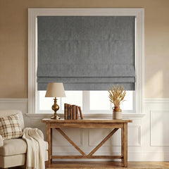 Custom 100% Blackout Roman Curtains