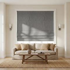 Custom 100% Blackout Textured Roman Shades