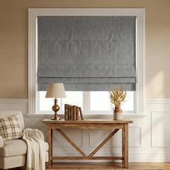 Custom 100% Blackout Roman Curtains