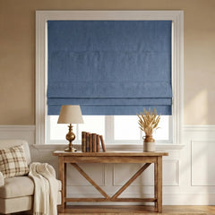 Custom 100% Blackout Roman Curtains