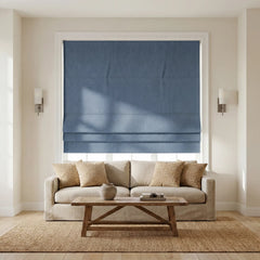 Custom 100% Blackout Textured Roman Shades