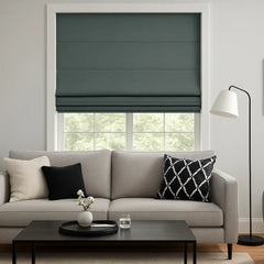 Custom 100% Blackout Roman Curtains