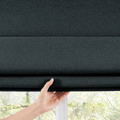 Custom 100% Blackout Roman Curtains