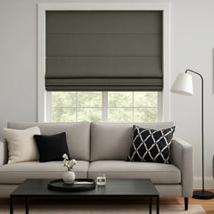 Custom 100% Blackout Roman Curtains