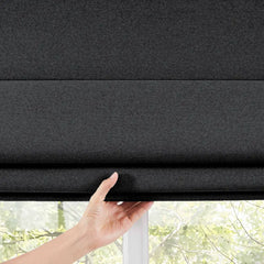Custom 100% Blackout Roman Curtains