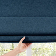 Custom 100% Blackout Roman Curtains