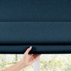 Custom 100% Blackout Roman Curtains