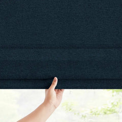 100% Blackout Custom Roman Shades- 700GSM Heavy Fabric