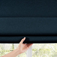Custom 100% Blackout Roman Curtains