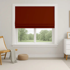 Custom 100% Blackout Textured Roman Shades