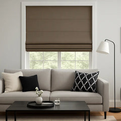 Custom 100% Blackout Roman Curtains