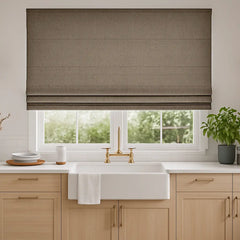 100% Blackout Custom Roman Shades- 700GSM Heavy Fabric