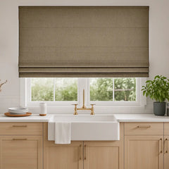 100% Blackout Custom Roman Shades- 700GSM Heavy Fabric