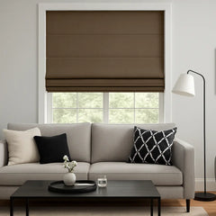 Custom 100% Blackout Roman Curtains
