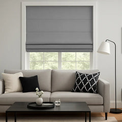 Custom 100% Blackout Roman Curtains