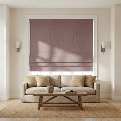 Custom 100% Blackout Textured Roman Shades