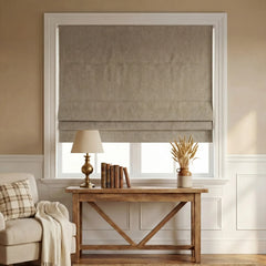 Custom 100% Blackout Roman Curtains