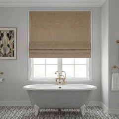 100% Blackout Custom Roman Shades- 700GSM Heavy Fabric