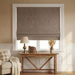Custom 100% Blackout Roman Curtains