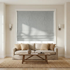 Custom 100% Blackout Textured Roman Shades