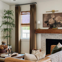 Custom Linen Texture Blackout Curtains
