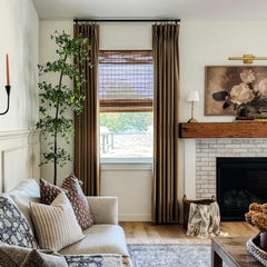 Custom Linen Texture Blackout Curtains