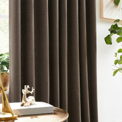Custom Linen Texture Blackout Curtains