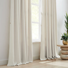 Custom Linen Texture Blackout Curtains