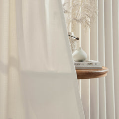 Custom Linen Texture Blackout Curtains