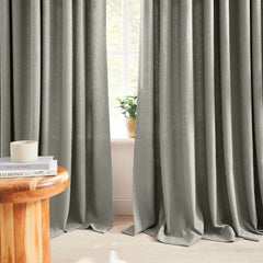Custom Linen Texture Blackout Curtains