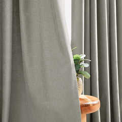 Custom Linen Texture Blackout Curtains
