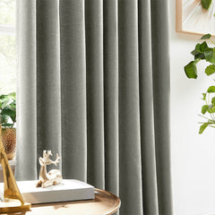 Custom Linen Texture Blackout Curtains