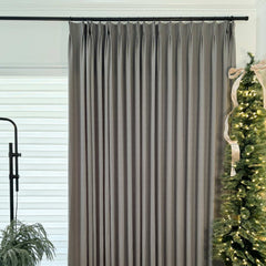 Custom Linen Texture Blackout Curtains