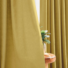 Custom Linen Texture Blackout Curtains