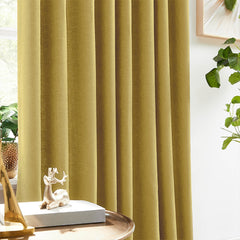 Custom Linen Texture Blackout Curtains