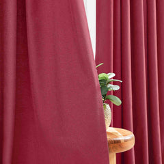 Custom Linen Texture Blackout Curtains