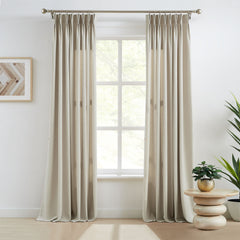 Custom Linen Texture Blackout Curtains