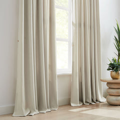 Custom Linen Texture Blackout Curtains