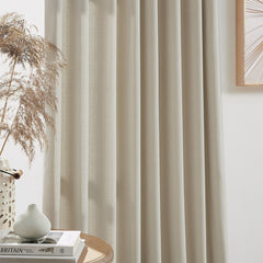 Custom Linen Texture Blackout Curtains