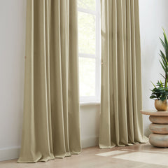Custom Linen Texture Blackout Curtains