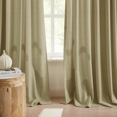 Custom Linen Texture Blackout Curtains
