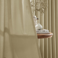Custom Linen Texture Blackout Curtains