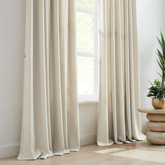 Custom Linen Texture Blackout Curtains