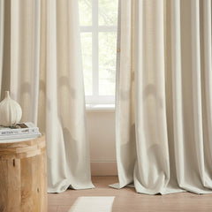 Custom Linen Texture Blackout Curtains