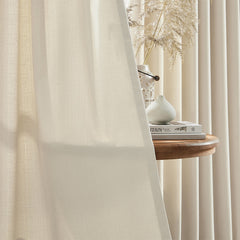 Custom Linen Texture Blackout Curtains