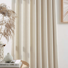Custom Linen Texture Blackout Curtains